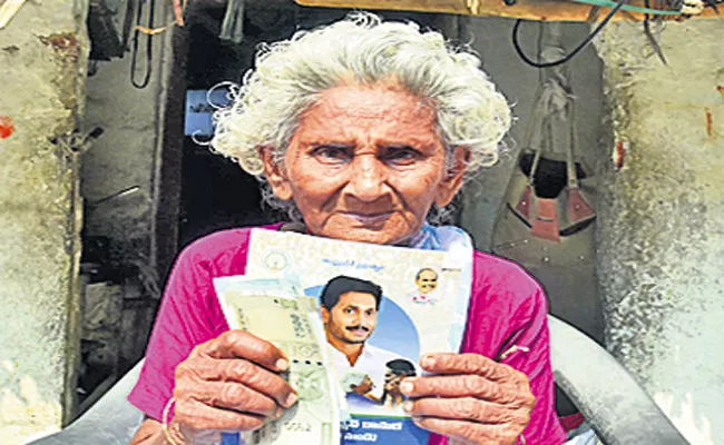 Distribution of pensions to above 61 lakh people today - Sakshi