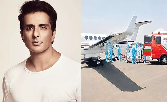 Sonu Sood Help To Hyderabad Corona Patient In Air Ambulance - Sakshi