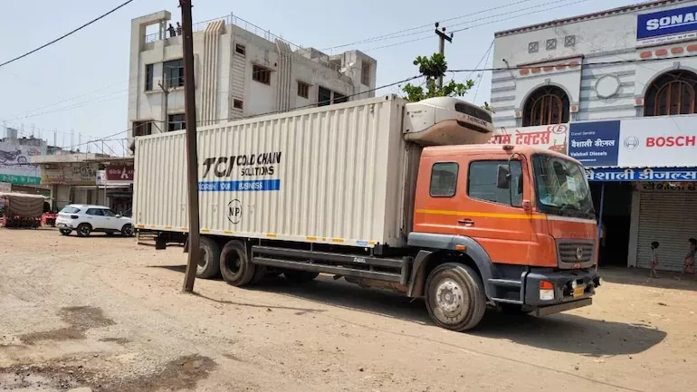 Truck With Over 2 Lakh Covid Vaccine Doses Found Abandoned By Roadside in MP - Sakshi