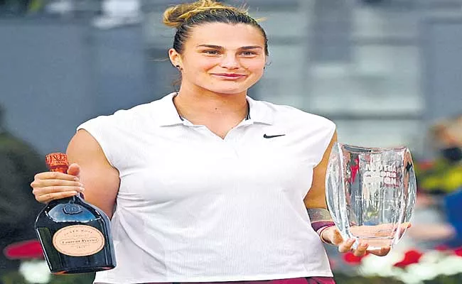 Aryna Sabalenka defeats top-ranked Ashleigh Barty to win Madrid Open - Sakshi