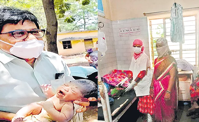 Women With Labour Pain Doctor Passing Through Road Helps Delivery - Sakshi