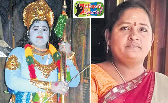 K Mangadevi: Vizianagaram Woman Stage Artist Playing Satya Harichandra - Sakshi