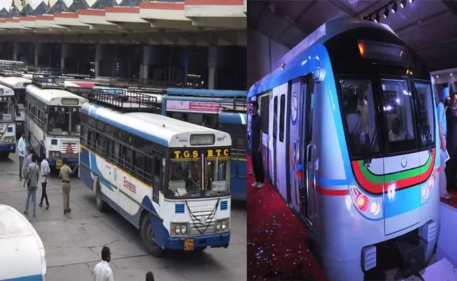 Metro And Bus Service Timings In Telangana During Lockdown - Sakshi