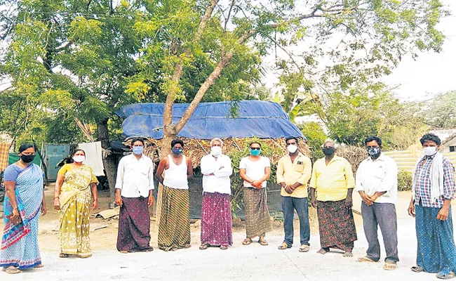 Special Story On Gudlavalleru villagers for covid prevention - Sakshi