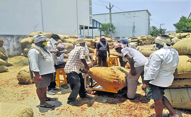 Ongoing chilli purchases in AP - Sakshi