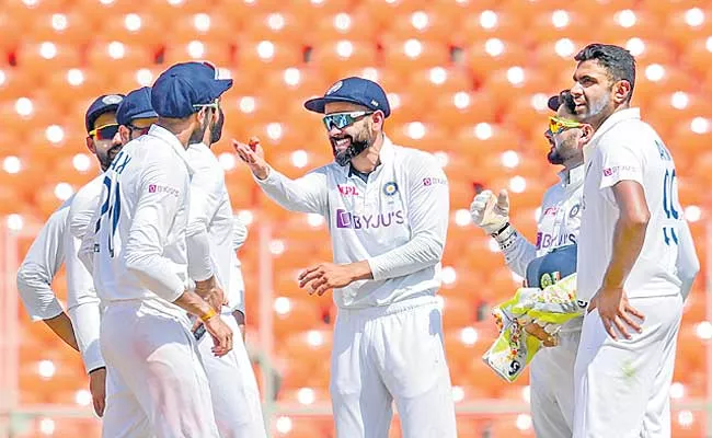 Team India stays on top of ICC Test team rankings - Sakshi