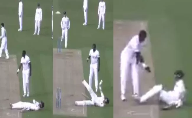 Hampshire Pacer Keith Barker Hilarious Prank On Middlesex Nick Gubbins - Sakshi