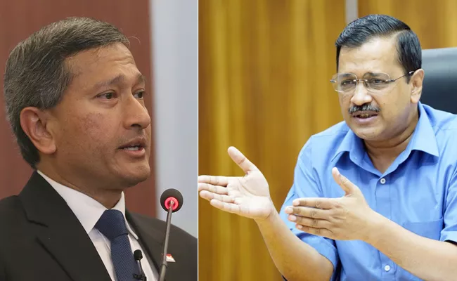 Singapore Foreign Minister Slams Arvind Kejriwal Tweet Singapore Variant - Sakshi