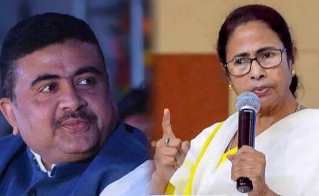  West Bengal election : Mamata trails in Nandigram, Suvendu Adhikari leads - Sakshi