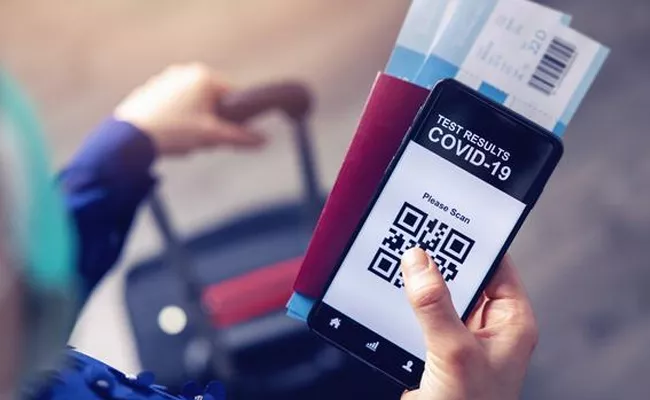 Negative RT PCR Report With QR Code Mandatory for International Travellers from Today - Sakshi