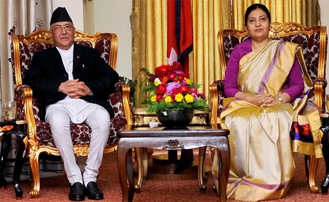 Nepal president Dissolves parliament fresh Elections In november - Sakshi