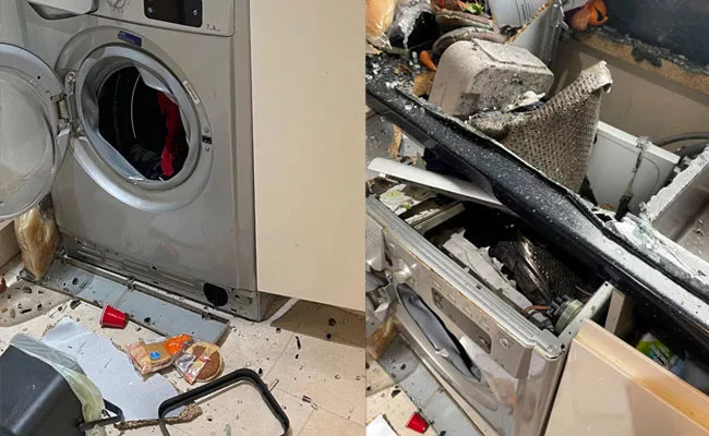 Shocking: Washing Machine Suddenly Exploded While Scottish Woman Was Washing Clothes - Sakshi