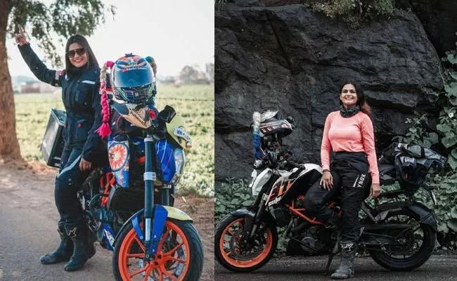 Mumbai Ridergirl Vishakha Prove Herself In Male Dominated Motovlogging - Sakshi