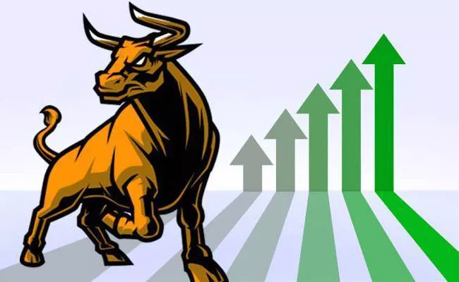 Sensex Rises Over 400 Points Led By Pharma, Banks - Sakshi