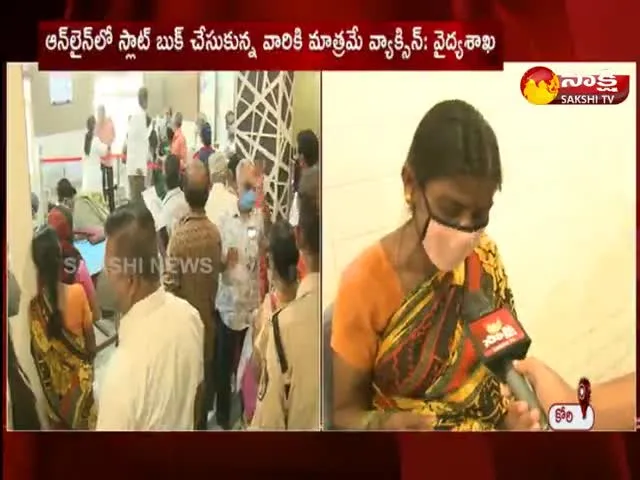 Tension At King Koti Hospital In Vaccination