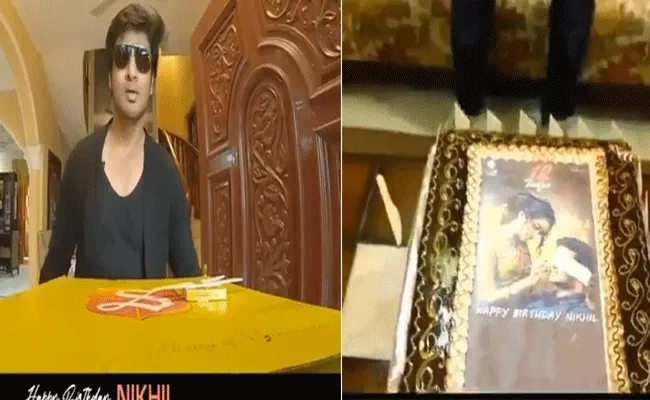 18 Pages Team Sends Special Gift To Hero Nikhil For His Birthday - Sakshi