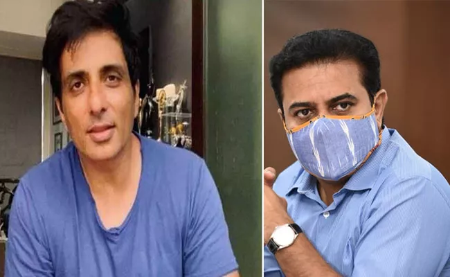 A humble exchange between Minister ktr and son, sonu wants biryani - Sakshi