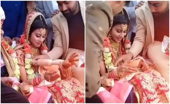 Friends Given Bizarre Gifts To Bride In Delhi - Sakshi