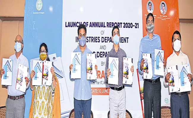 Minister KTR Launched IT Annual Report 2020-21 - Sakshi