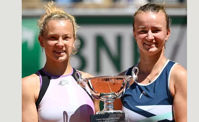 Barbora Krejcikova Becomes First Player To Win Womens Singles And Doubles Titles In Same Year Since 2000 - Sakshi