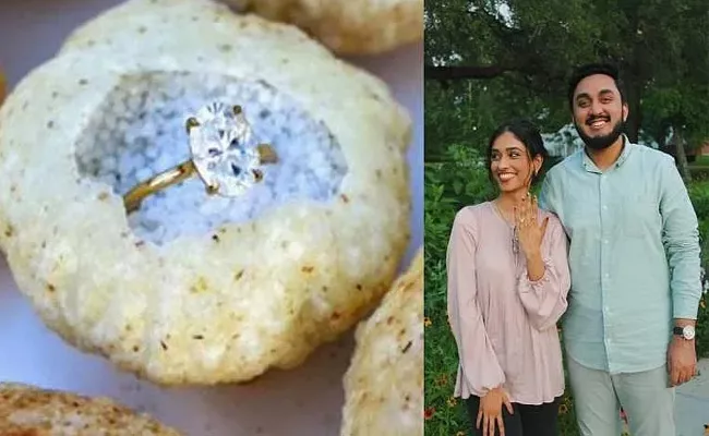 Man Hides Ring Inside Panipuri Propose To Girlfriend Viral - Sakshi