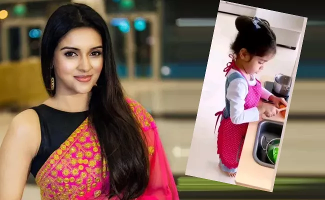 Asin Shares Her Daughter Arin Kathak Practice Photo Goes Viral - Sakshi