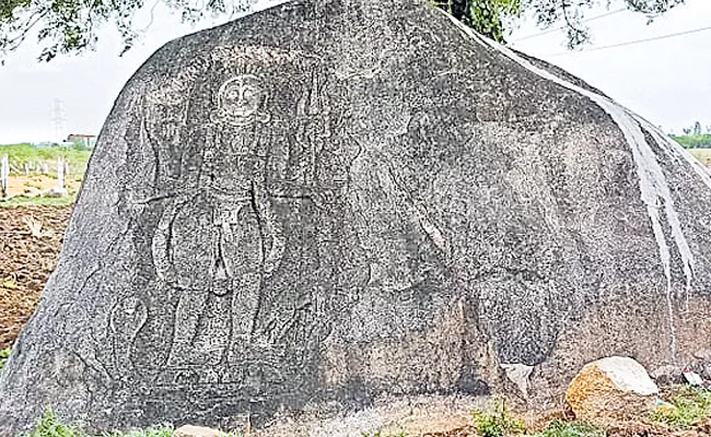 Lajja Gauri Sculpture Found At Cherial Siddipet District - Sakshi