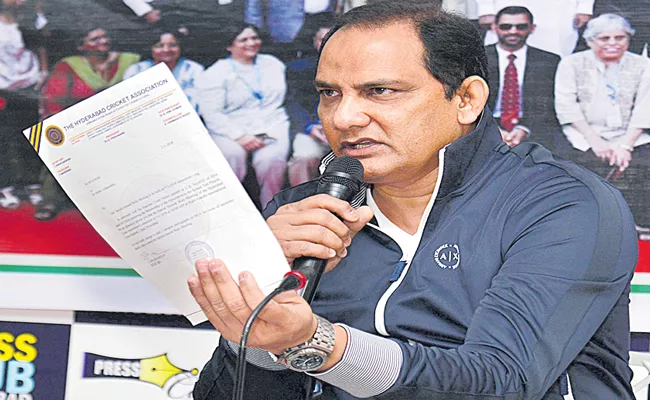 HCA apex council issues showcause notice to president Azharuddin - Sakshi