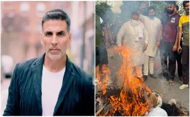 Protest against Akshay Kumar Prithviraj in Chandigarh - Sakshi