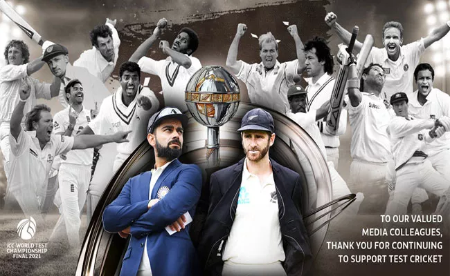 WTC Final: ICC Releases A Poster Featuring Glimpses Of 144 Years Of Test Cricket History - Sakshi