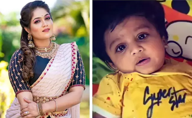 Meghana Raj Shares Unseen Photo Of Her Son Jr Chiru - Sakshi