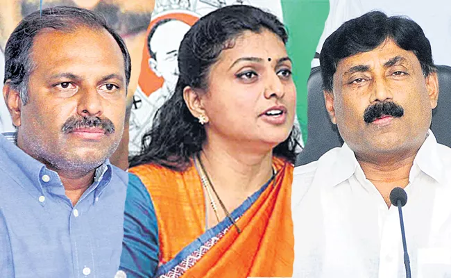 RK Roja Fire On Telangana Minister Vemula Prashanth Reddy Comments - Sakshi