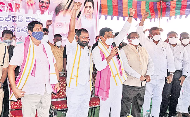 Telangana Ministers Challenge To Opposition Parties - Sakshi