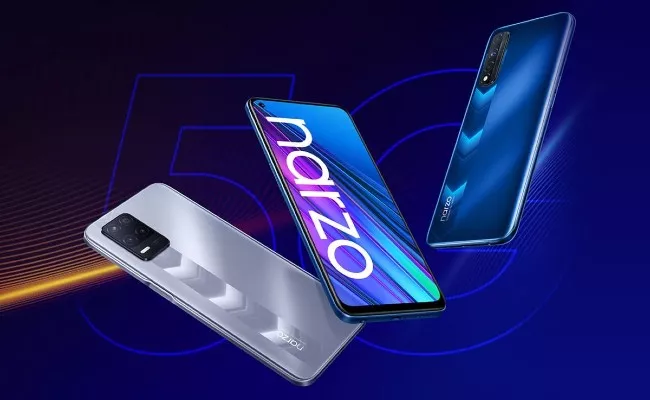 Realme Narzo 30 5G, Realme Narzo 30 Launched With 5000mAh Batteries - Sakshi