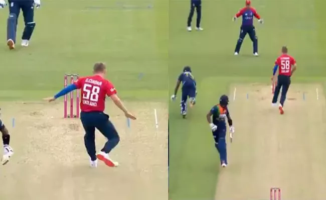 Sam Curran Football Skill Super Runout Danushka Gunatilaka Became Viral - Sakshi