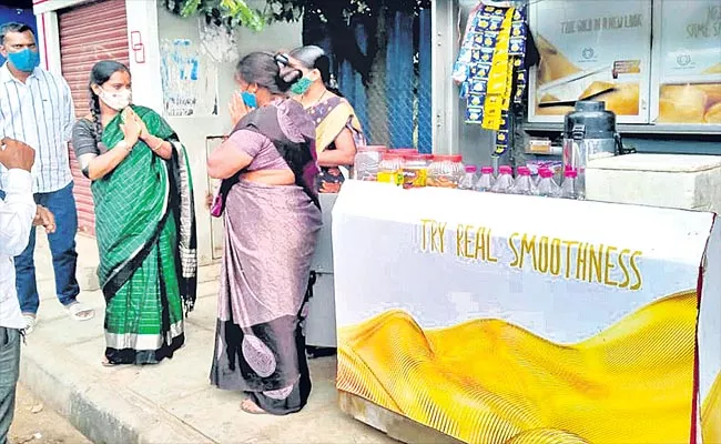 Sakshi Effect: Tea Shop Put Back In Venkateswara Colony By Corporator