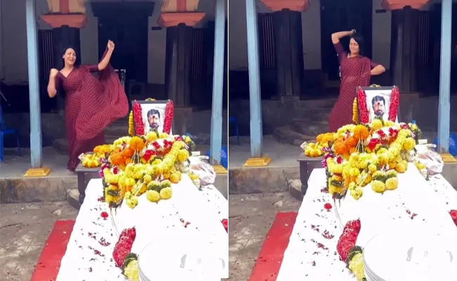 Viral Video: Nandini Rai Dance To Dhanush Song Near Dead Body - Sakshi