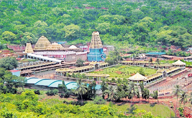 TDP govt removed 748 acres from the Simhachalam temple property list - Sakshi