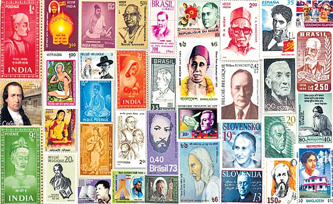 BHEL Chief Vigilance Officer Collected Poets postage stamps Over Literature - Sakshi