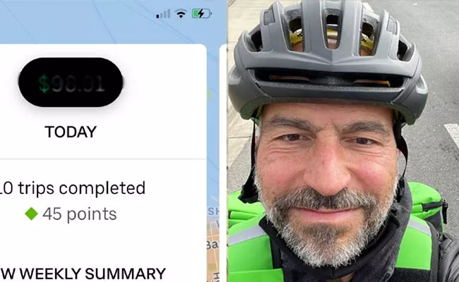 Uber CEO Dara Khosrowshahi Food Delivery On Cycle Share Experience In Twitter - Sakshi