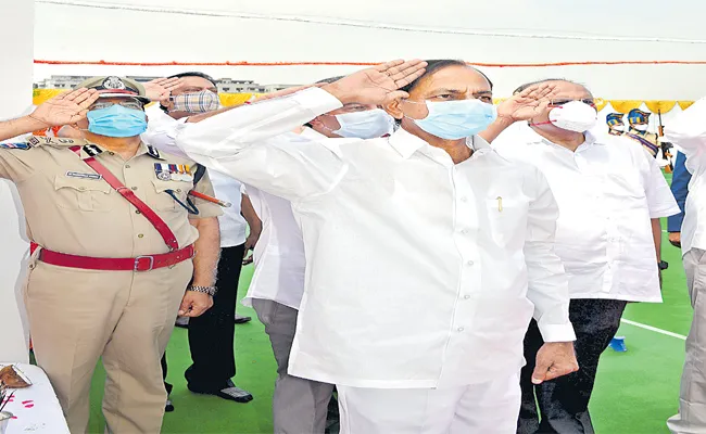 Telangana Formation Day Celebrations Conducted Simply - Sakshi