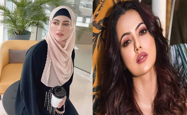 Sana Khan Slams User Who Trolled Her For Wearing Hijab - Sakshi