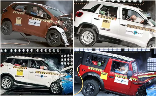 TATA Mahindra  Maruti Vokls Renualt Cars Secured Top 10 Safest Cars In India Position  As Per Global NCAP - Sakshi