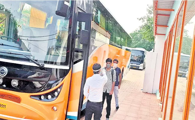 Private Bus Travels Collects Double Rate Ticket Price Ts Andhra pradesh lockdown - Sakshi