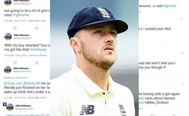 Racist And Sexist Tweets ECB Suspends Ollie Robinson - Sakshi