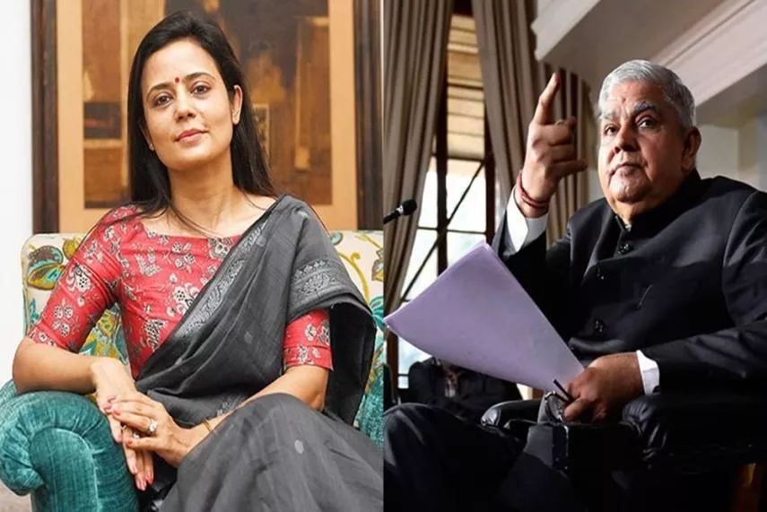 TMC MP Mahua Moitra Slams Jagdeep Dhankhar For Appointing An as OSD - Sakshi