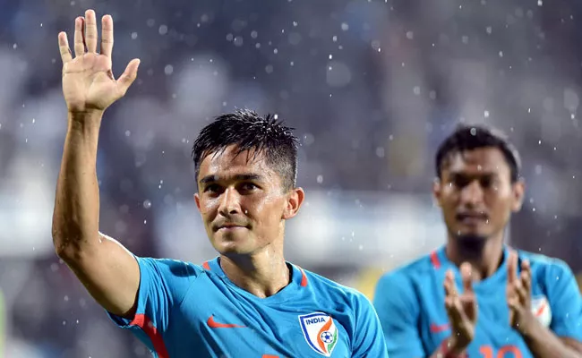 Sunil Chhetri Surpassing Lionel Messi - Sakshi