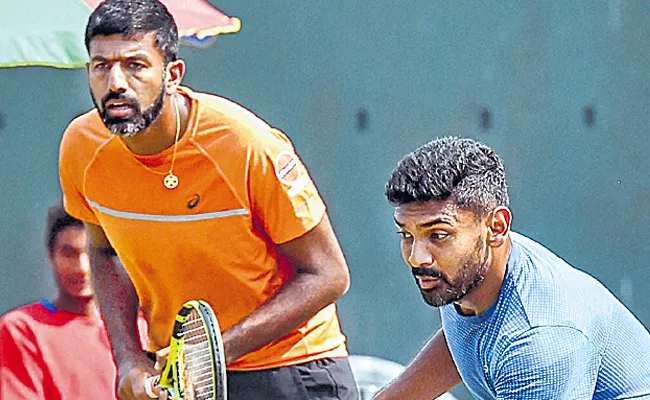 Rohan Bopanna And Divij Sharan Miss Cut For Mens Doubles - Sakshi