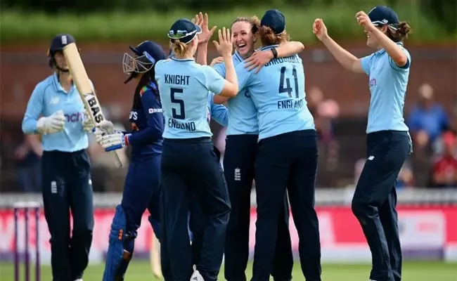 England Women vs India Women Second ODI: Kate Cross, Sophie Dunkley Steer England To Series Clinching Win Over India - Sakshi