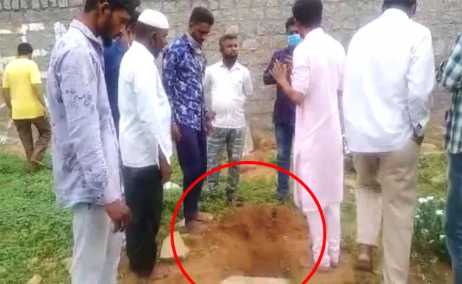 Baby Boy Deceased Body Missing In Pahadi Shareef Graveyard - Sakshi